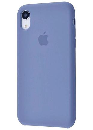 Чохол silicone case для iphone xr lavander grey лаванда сірий