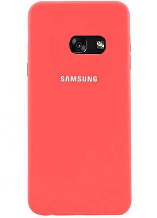Чохол silicone case для samsung premium a720 coral (12) кораловий
