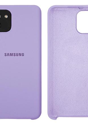 Чохол силіконовий full протиударний premium для samsung a03 (13) lilac бузковий