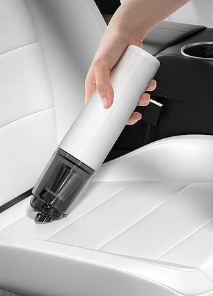 Автомобильный пылесос 100w vacuum cleaner с насадкой для сухой уборки салона машины и труднодоступных мест