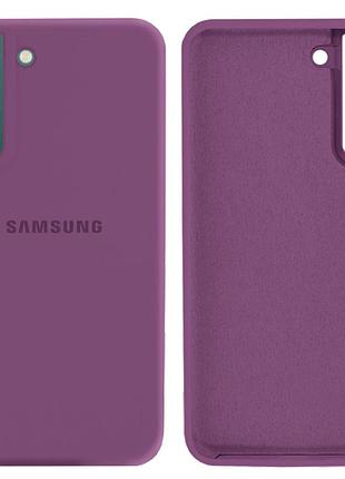 Чехол силиконовый full противоударный premium для samsung s22 plus (14) purple фиолетовый