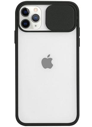 Чехол hide camera matte для iphone 11 pro max (06) black черный
