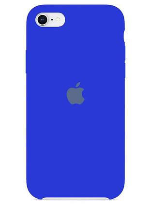 Чохол silicone case se 2020 shiny blue електрик
