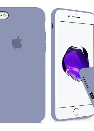 Чехол silicone full case для iphone 6 plus/6s plus lavander grey лаванда серый