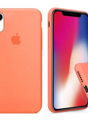 Чехол silicone full case для iphone xr papaya оранжевый