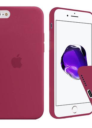 Чехол silicone full case se 2020 rose red бордовый