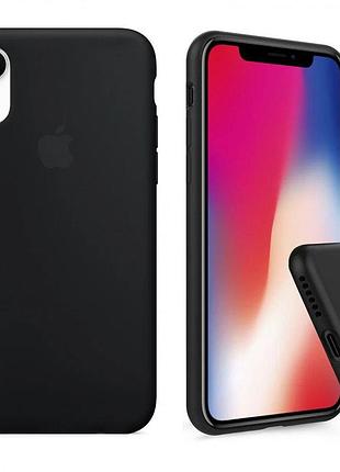 Чохол silicone full case для iphone xr black чорний