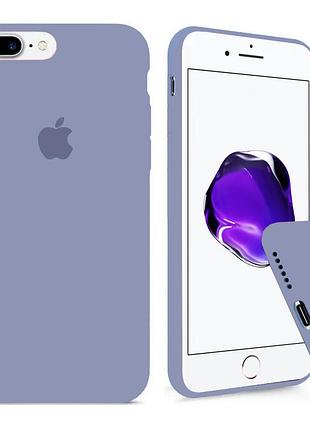 Чехол silicone full case для iphone 8 plus lavander grey лаванда серый