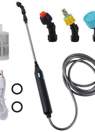 Аккумуляторный опрыскиватель 3 м с usb, садовый электроопрыскиватель с 3 насадками, ручной опрыскиватель для