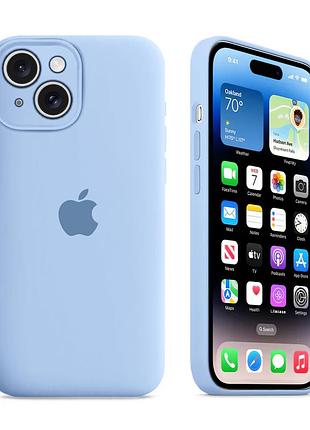 Чохол із захистом камери kassel silicone camera protective для iphone 13 (05) блакитний lilac cream