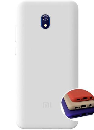 Чехол silicone full case для xiaomi redmi 8a (22) white белый