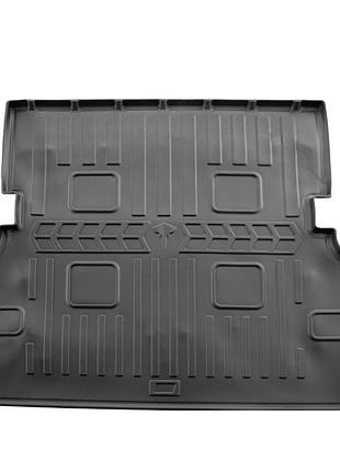Резиновый 3d коврик в багажник на lexus lx (uzj100) 1998-2007 (5 из 7 мест) stingray