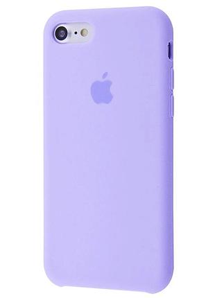 Чехол silicone case для iphone 7 lilac голубой