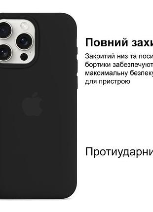 Чехол kassel silicone full case protective для iphone 14 pro max с микрофиброй черный black 2