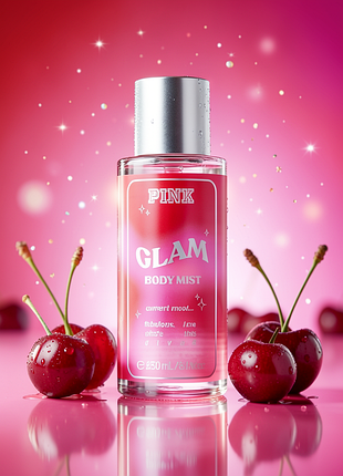Спрей для тіла victoria’s secret pink glam body mist cherry, 250 мл