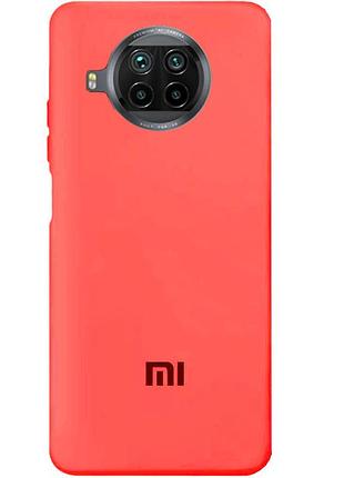 Чехол silicone case premium для xiaomi mi 10t lite camelia (15) светло красный