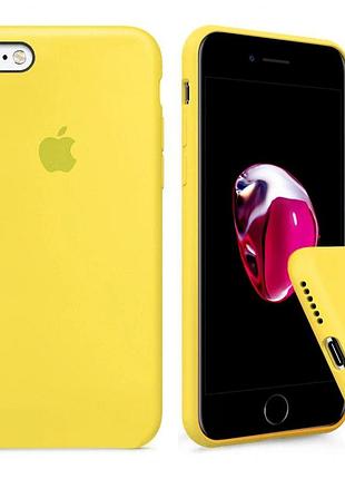 Чехол silicone full case для iphone 6 plus/6s plus yellow желтый