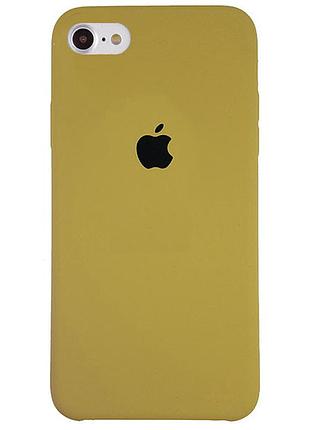 Чехол silicone full case для iphone 7 gold песочный