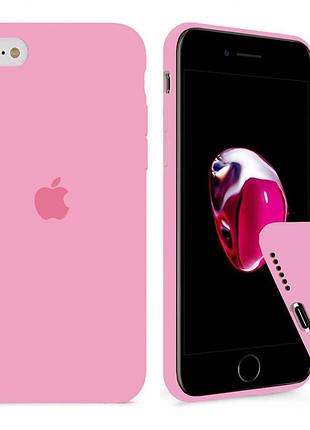 Чехол silicone full case se 2020 light pink розовый