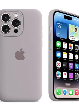 Чехол с защитой камеры kassel silicone camera protective для iphone 13 pro max (07) серый lavender