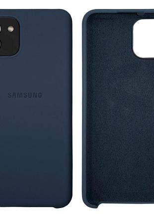 Чохол силіконовий full протиударний premium для samsung a03 (8) dark blue темно-синій