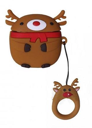 Чехол case 3d для airpods deer (07) олень