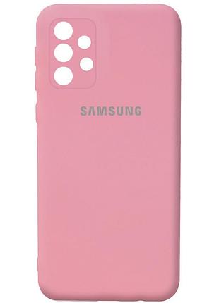 Чохол silicone case для samsung premium a33 light pink (17) рожевий