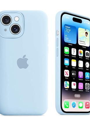 Чохол із захистом камери kassel silicone camera protective для iphone 14 (43) блакитний sky blue