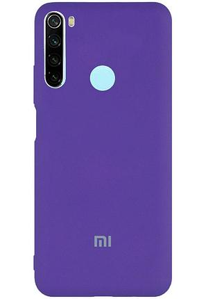 Чохол silicone case premium для xiaomi redmi note 8t ultraviolet (07) фіолетовий