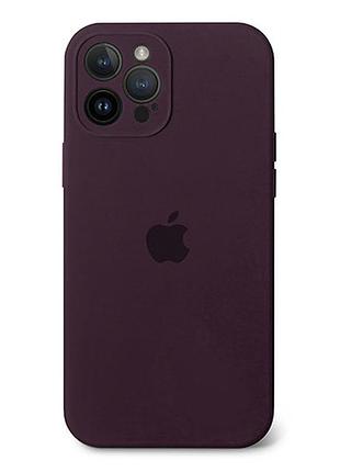 Чехол silicone case full camera protective для iphone 15 - elderberry