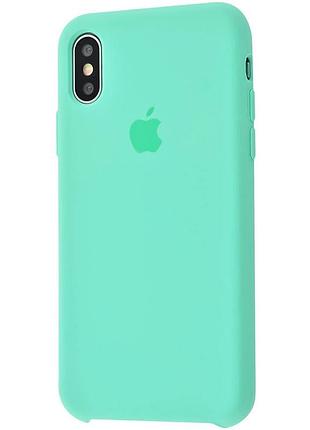 Чехол silicone case для iphone xs max spearmint мятный