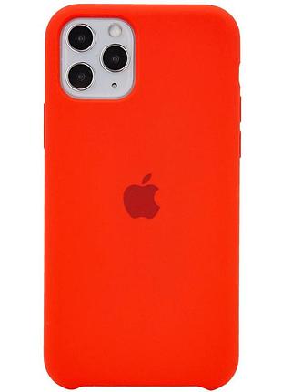 Чехол silicone case для iphone 11 pro max red красный