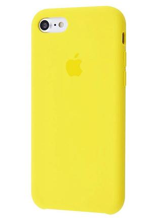 Чехол silicone case для iphone 7 (07) yellow желтый