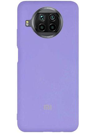 Чехол silicone case premium для xiaomi mi 10t lite lilac (13) сиреневый