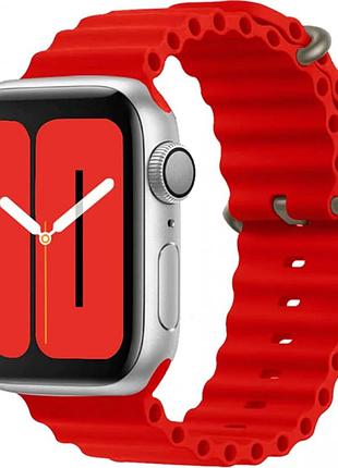 Ремешок для apple watch ocean band 38mm/40mm/41mm (red) красный