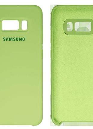 Чехол силиконовый full противоударный premium для samsung s8 (19) mint мятный