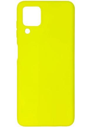 Чехол silicone case для samsung premium a22 5g flash (06) лимонный