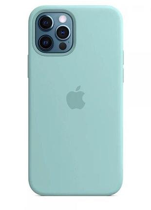 Чехол silicone full case для iphone 13 pro max turquoise (03) бирюзовый
