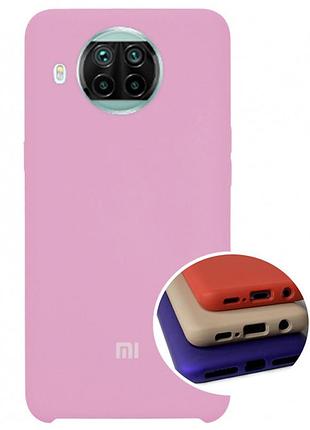Чехол silicone full case для xiaomi mi 10т lite (06) light pink розовый