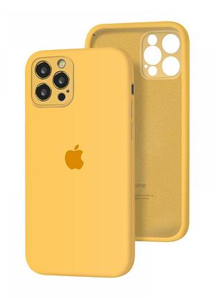 Чехол silicone full case camera protective для iphone 13 pro yellow (07) желтый