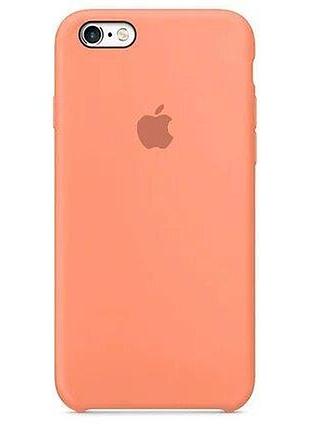 Чохол silicone case для iphone 8 peach жовтогарячий