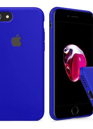 Чехол silicone full case для iphone 7 shiny blue электрик