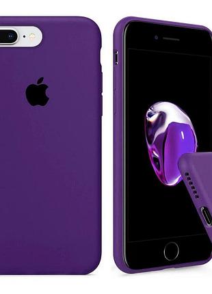Чехол silicone full case для iphone 7 plus purple фиолетовый