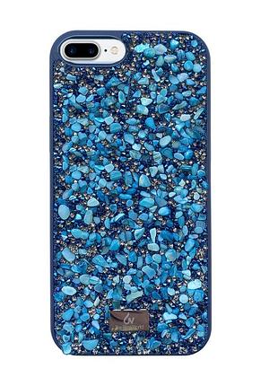 Чехол diamond the bling world case для iphone 7 plus (01) blue голубой