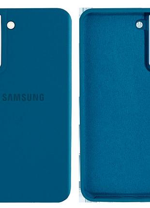 Чохол силіконовий full протиударний premium для samsung s22 (16) denim blue синій