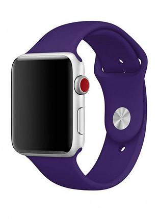 Силиконовый ремешок для apple watch 38mm/40mm/41mm ultraviolet фиолетовый