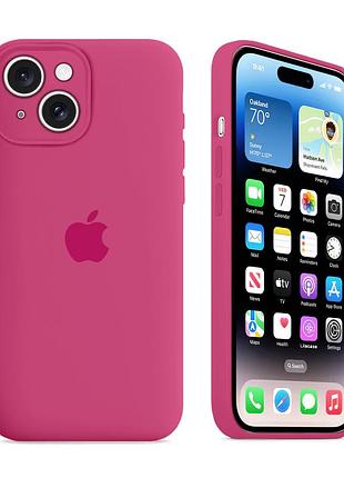 Чехол с защитой камеры kassel silicone camera protective для iphone 13 (54) розовый dragon fruit