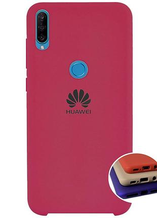 Чехол silicone full case для huawei p40 lite e (23) rose red бордовый