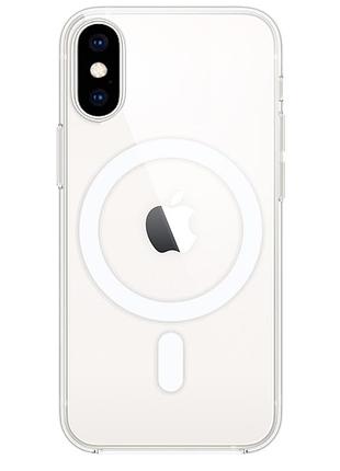 Чехол прозрачный силиконовый magsafe для iphone xs max