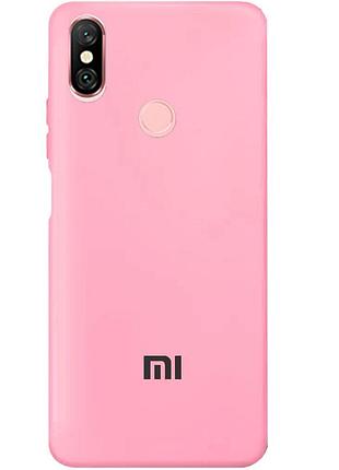 Чохол silicone case premium для xiaomi redmi 6 pro light pink (17) рожевий